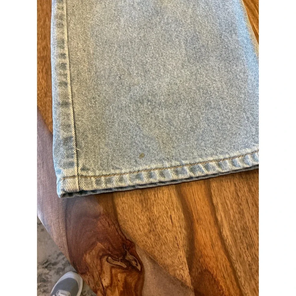 Levi Strauss Signature Mens 44x30 Light Wash Regular Fit 100 Cotton Jeans